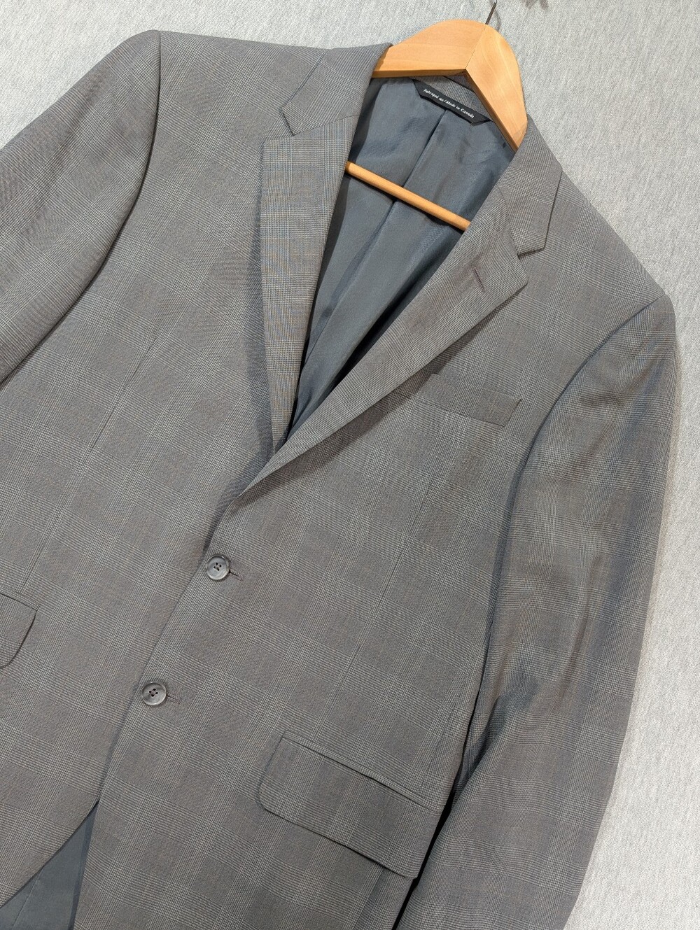Coppley Ermenegildo Zegna Wool Blazer Men's 34R Grey 2 Button Suit Jacket Coat